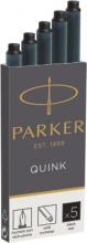 Parker 1950382 Quink inktpatronen ricaricatore di Penna 5 pz