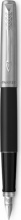 Parker 2030947 Jotter Penna Stilografica Nero, Acciaio Inossidabile 1 Pz