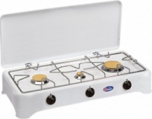 Parker 5324 CBM Fornello a Gas Metano 3 Fuochi per Uso esterno Bianco -  PFO24BGM