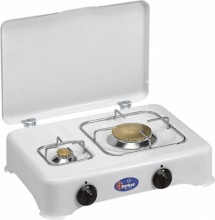 Parker 5325 CBM Fornello a Gas Metano 2 Fuochi per Uso esterno Bianco  PFO25EBGM