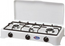 Parker FO300CBGPMU Fornello a Gas MetanoGPL 3 Fuochi per Uso esterno Bianco