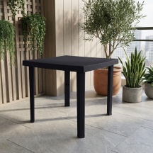 Pas FIGARO_ANTRACITE Tavolo da Giardino Quadrato 80x80 cm Antracite Figaro