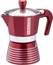 Pedrini 02CF116 Caffettiera 6 tazze Moka in Alluminio Rosso Passion -  Infinity