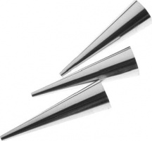 Pedrini 93 Set 3 forme per cannoncini mignon 2.5x8.5 cm Acciaio Inox