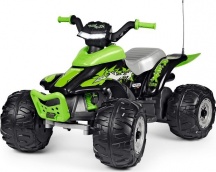 Peg Perego IGOR0100 Quad Elettrico Bambini 3+ Anni Corral T Rex 12V VerdeNero