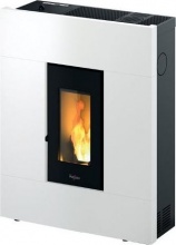Pegaso 7025142 Stufa a Pellet Ventilata Slim 6,9 kW 12 Kg 197 m3 Bianco TABLA 7 T2