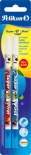 Pelikan 921742 Super Pirat Gomma per Cancellare Plastica Multicolore 2 Pz