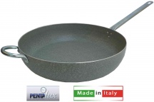 Pentalux 15940 Padella in Alluminio Saltapasta 40 cm Manico in Metallo Stone Line