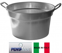 Pentalux PX02146 Pentola Caldaia in Alluminio 23 Litri cm 46 con Manici Pomodoro Line