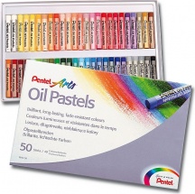 Pentel 100526 PHN-50 pastello Pastello a olio Multicolore 50 pz