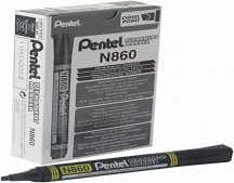 Pentel N860-AE N860 Marcatore permanente Nero 12 pezzi