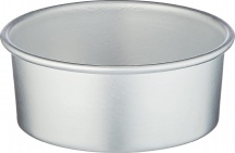 Pentole Agnelli 438 Tortiera Conica in Alluminio 18 cm Argento - Pasticceria & Pizza