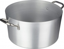 Pentole Agnelli PCMX0440 Casseruola Alta con due Manici cm 40 Linea Alluminio