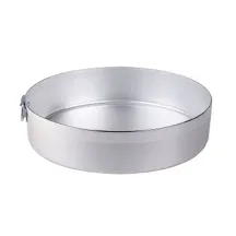 Pentole Agnelli 66 Tortiera Stampo Torta in Alluminio 22 cm Argento Family Cooking