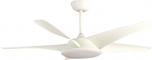 Perenz 7143 B IR Ventilatore da Soffitto 5 Pale con Luce e Telecomando Bianco