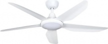 Perenz 7157B IR Ventilatore da Soffitto con Luce Lampadario 5 Pale 132 cm Bianco