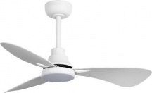 Perenz 7213B IR Ventilatore da Soffitto con Luce Lampadario 3 Pale 97 cm Bianco
