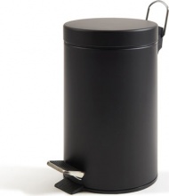 Perfetto 0446C bidone per la spazzatura 5 L Rotondo Acciaio Nero