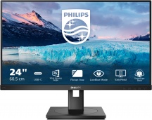 Philips 243S100 Monitor 23.8" W-LED FHD 1920x1080p HDMI DisplayPort USB-C