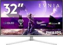 Philips 32M2N8900P00 Monitor PC Gaming 31.5" 4K QD-OLED Bianco Evnia 3000 24M2N3201PL00