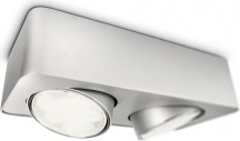 Philips 579524816 Plafoniere e Appliques Plafoniera 2 Luci Silver