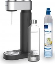 Philips ADD4901BK Gasatore Acqua Capacit� 1L + 1 Bottiglia in PET senza BPA Nero