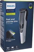 Philips BT320614 Regolabarba Ricaricabile Cordless 10 Lunghezze taglio 0,51 cm