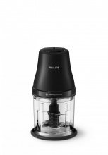 Philips HR150100 Tritatutto Capacit� 1lt 450W 4 Lame in Acciaio Nero serie 3000