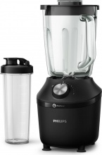 Philips HR229141 Frullatore con Bicchiere 2 lt 600W Nero ProBlend Crush Tech