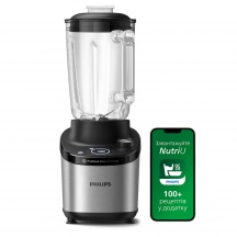 Philips HR376000 Frullatore con Bicchiere 2 lt Potenza 1500W NeroMetallo