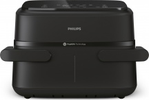 Philips NA15000 Friggitrice ad Aria 7.1 Litri 2450 Watt Doppio Cestello Nero