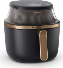 Philips NA34200 Friggitrice ad Aria 7.2 Litri 2000 W Controllo Touch NeroOro