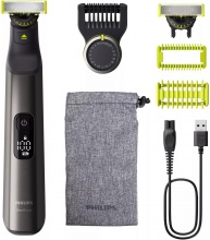 Philips QP655215 OneBlade Pro 360 Rasoio, Regolabarba e Rifinitore Grigio