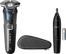Philips S588911 Rasoio Elettrico Wet & Dry Lama in Acciaio Shaver Series 5000