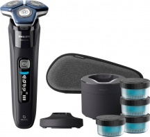 Philips S788663 Rasoio Elettrico a Batteria 5V Wet & Dry Nero serie 7000