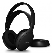 Philips SHC5200M212 Cuffie per TV Wireless Ricaricabili Autonomia 30h Nero
