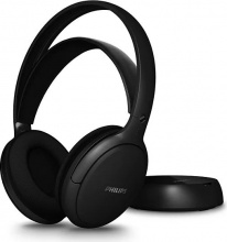 Philips SHD6000BK12 Cuffie TV Wireless a Padiglione con Base di Ricarica Nero
