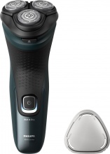 Philips X305200 Rasoio Elettrico Wet&Dry Autonomia 45min Nero Verde Serie 3000X