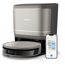 Philips XU910010 Robot Aspirapolvere con Sacco Base Nero Metallo  HomeRun 9000