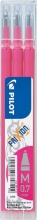 Pilot 58142 Frixion Ball Penna a Sfera 0.7 mm 3 Pezzi colore Rosa