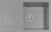 Plados AM7810 UM42 Lavello Cucina 1 vasca Incasso Gocciolatoio 78 cm Titanio UM42 - AM7810