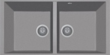 Plados AM8620STUG94 Lavello Cucina Sottotop 2 Vasche 86 cm Ultragranit Avena UG94 AM8620ST