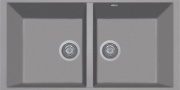 Plados AM8620ST UG56 Lavello Cucina 2 Vasche eff. Fragranite 86 cm Sottotop UG56 AM8620ST