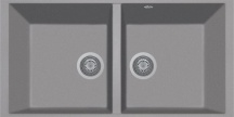 Plados AM8620ST UM42 Lavello Cucina 2 Vasche Sottotop 86 cm Titanium UM42 AM8620ST
