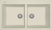 Plados AM8620 UG56 Lavello Cucina 2 Vasche Incasso 86 cm Ultragranit Jasmine UG56 - AM8620