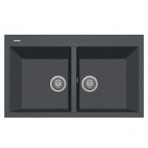 Plados AM8620 UM14 Lavello Cucina 2 Vasche  86 cm Ultrametal Concrete
