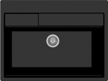 Plados CT9010 Lavello Cucina 1 Vasca Incasso 90 cm Nanostone Nero  Contempo