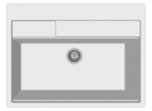 Plados CT9010 NS N1 Lavello Cucina 1 Vasca 90 cm Nanostone Bianco Latte ContempoCT9010