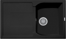 Plados CX0791 - UG70 Lavello Cucina 1 Vasca Incasso 79 cm Black Matt UG70 - CX0791 Corax