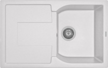 Plados CX0791 UG98 Lavello Cucina 1 Vasca Reversibile 79 cm Ultragranit Bianco